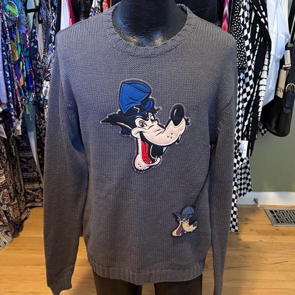 Disney Other - Disney grey Big Bad Wolf men’s sweater Size Large NWT